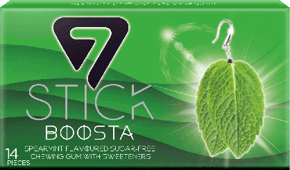 7 Stick Chewing Gum Spearmint Boosta